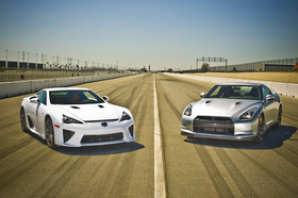 Lexus LFA против Nissan GT-R